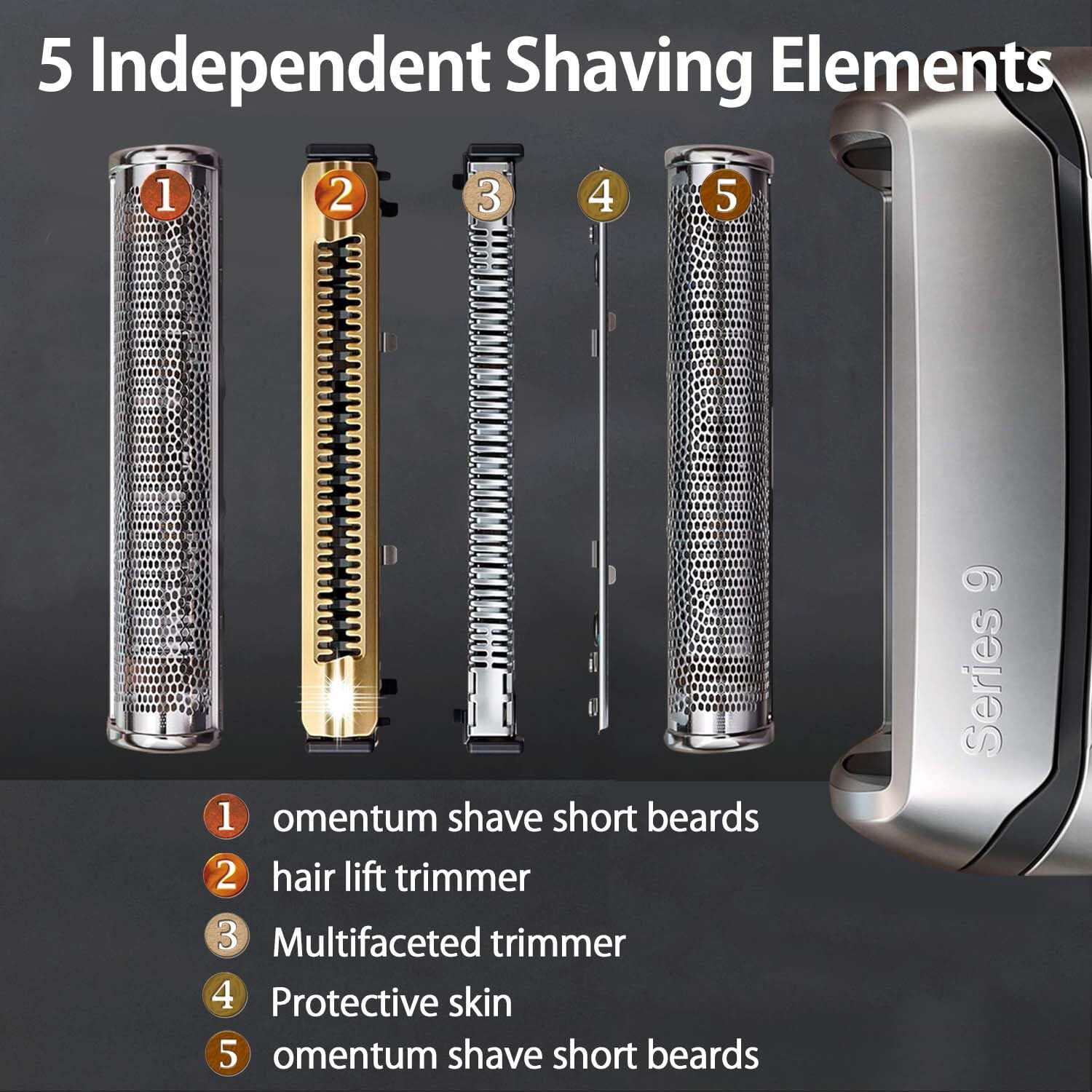 For Braun Series 9 Electric Shaver Head Replacement Head 92S 92B 92M 90B