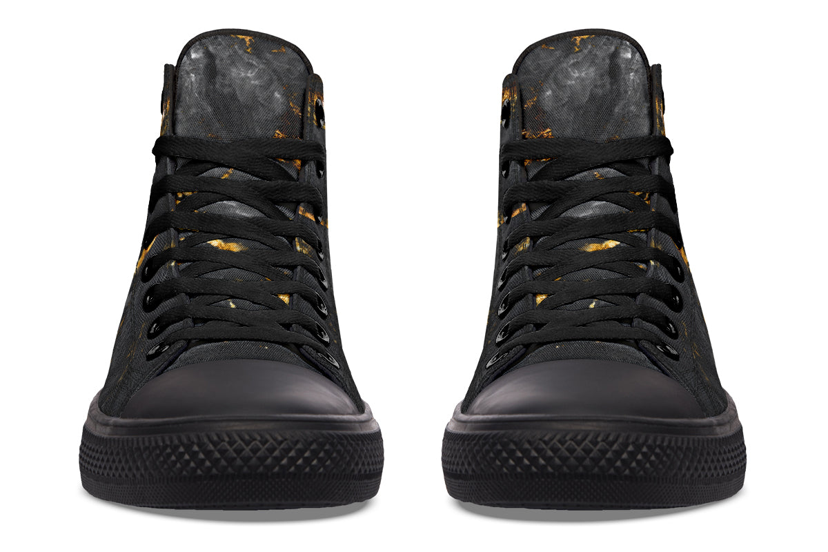 High Top Canvas Shoes For Printing Lovers