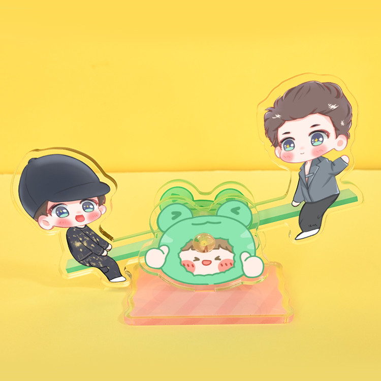 Acrylic Rocking Cartoon Q-version Human Standing Plate Decoration - Image 1