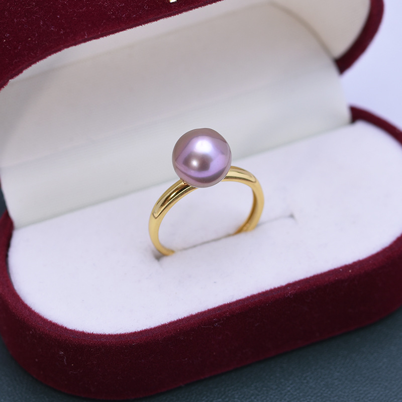 Title 3, Freshwater Pearl 9-10mmS925 Silver Adjustable Ring