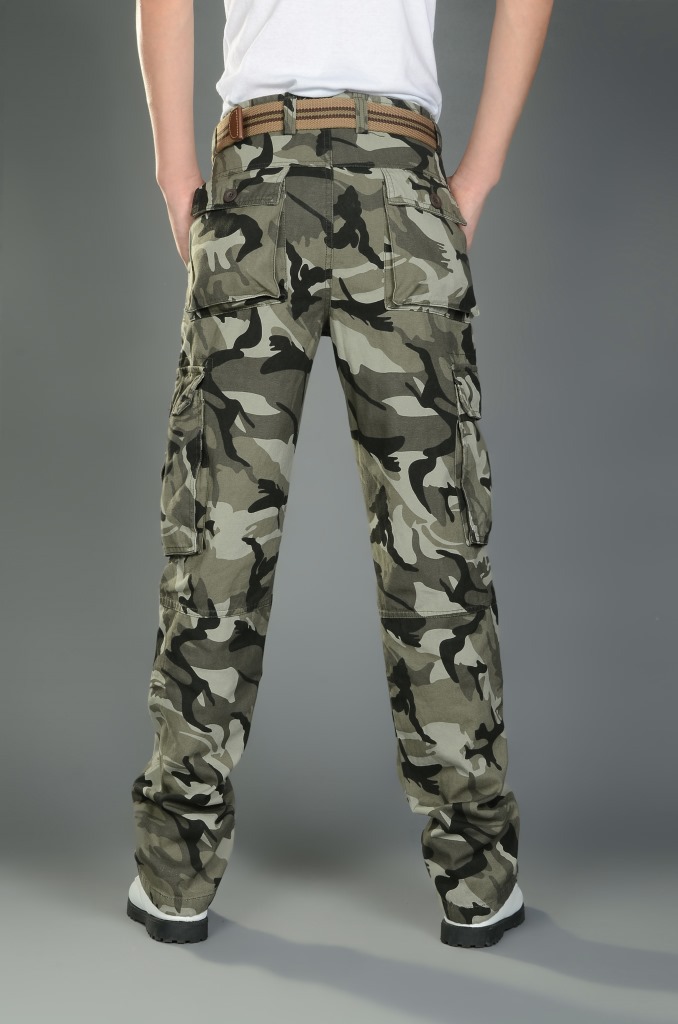 Title 2, Pantalon Camouflage Homme Casual Multi-Poches p...