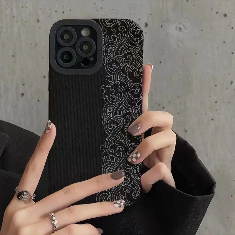 Simple Auspicious Cloud Pattern Suitable Mobile Phone Case