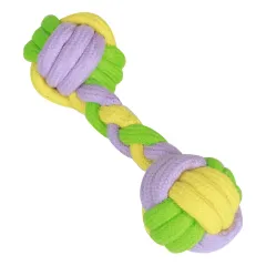 Candy Color Cotton Rope Dumbbell Pet Cotton Rope Toy Dog Toy - Photo Color - View 1