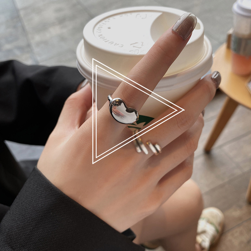 Ins Tide Design Sense Wings Retro Ring Women