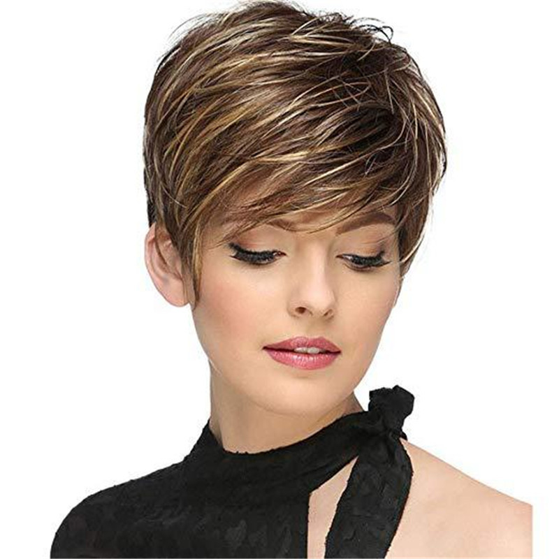 Title 4, Handsome Texture Short Straight Hair Chemical F...