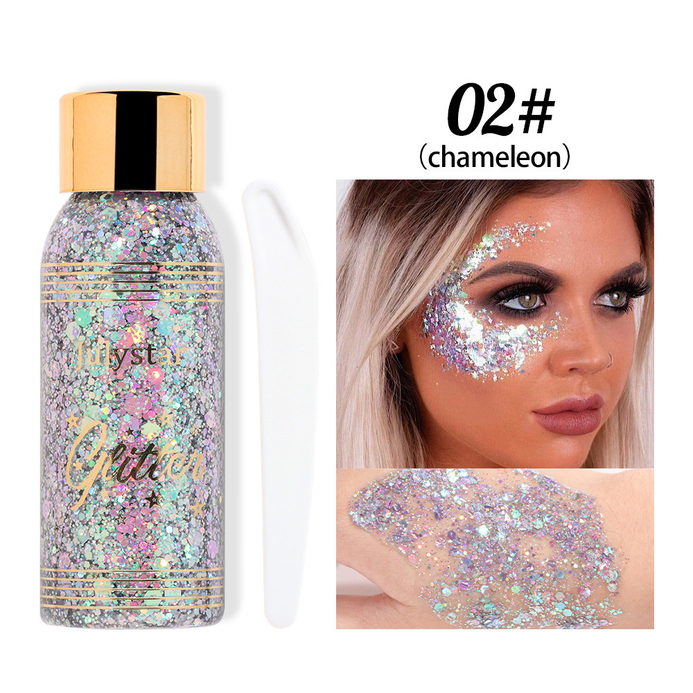 Makeup Gel Chameleon Shining Liquid Eye Shadow Stage Makeup Face Body Explosion Shining Eye Shadow — foto 5