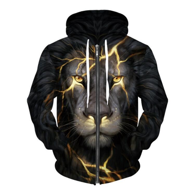 Sweater Fashion Trend Zip Hoodie 3D