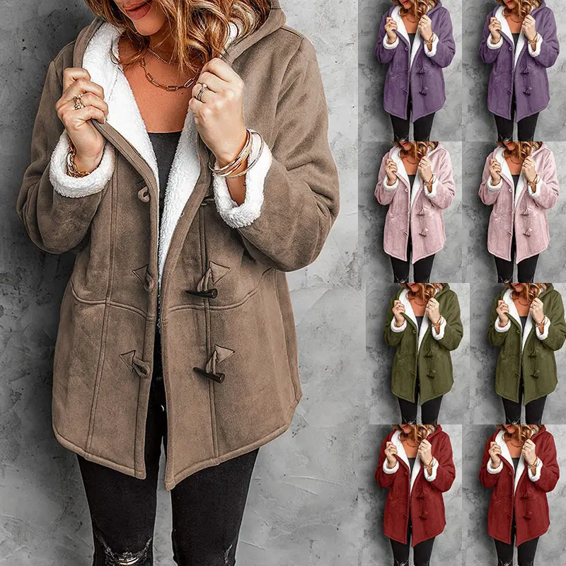Women's Mid-length Windbreaker Coat Warm Top