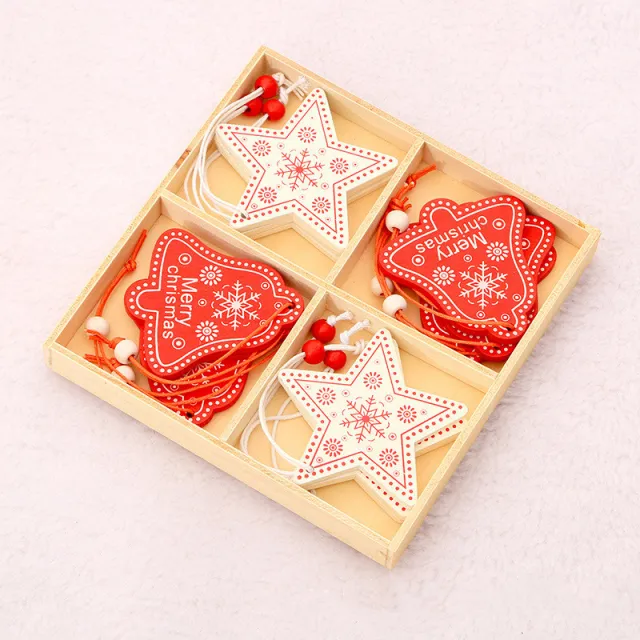 Christmas Decorations Pendant Wooden Elk Decoration Type A - Shop at LoveMi