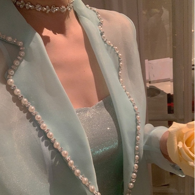 The Ice And Snow Goddess Has Chest Pad Temperament Suit Sexy Tube Top Two-piece Suit