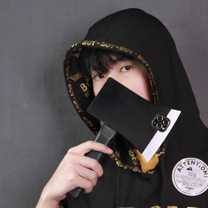 Folding Creative Axe Help Mobile Phone Case