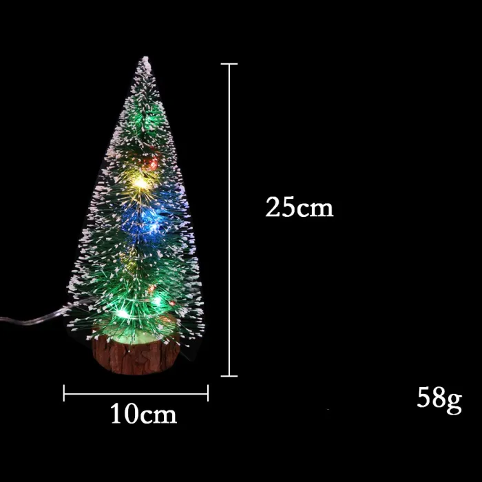 Mini LED Christmas Tree Decoration, Tabletop Tree with String Lights (15-40 cm) - detail photo 1