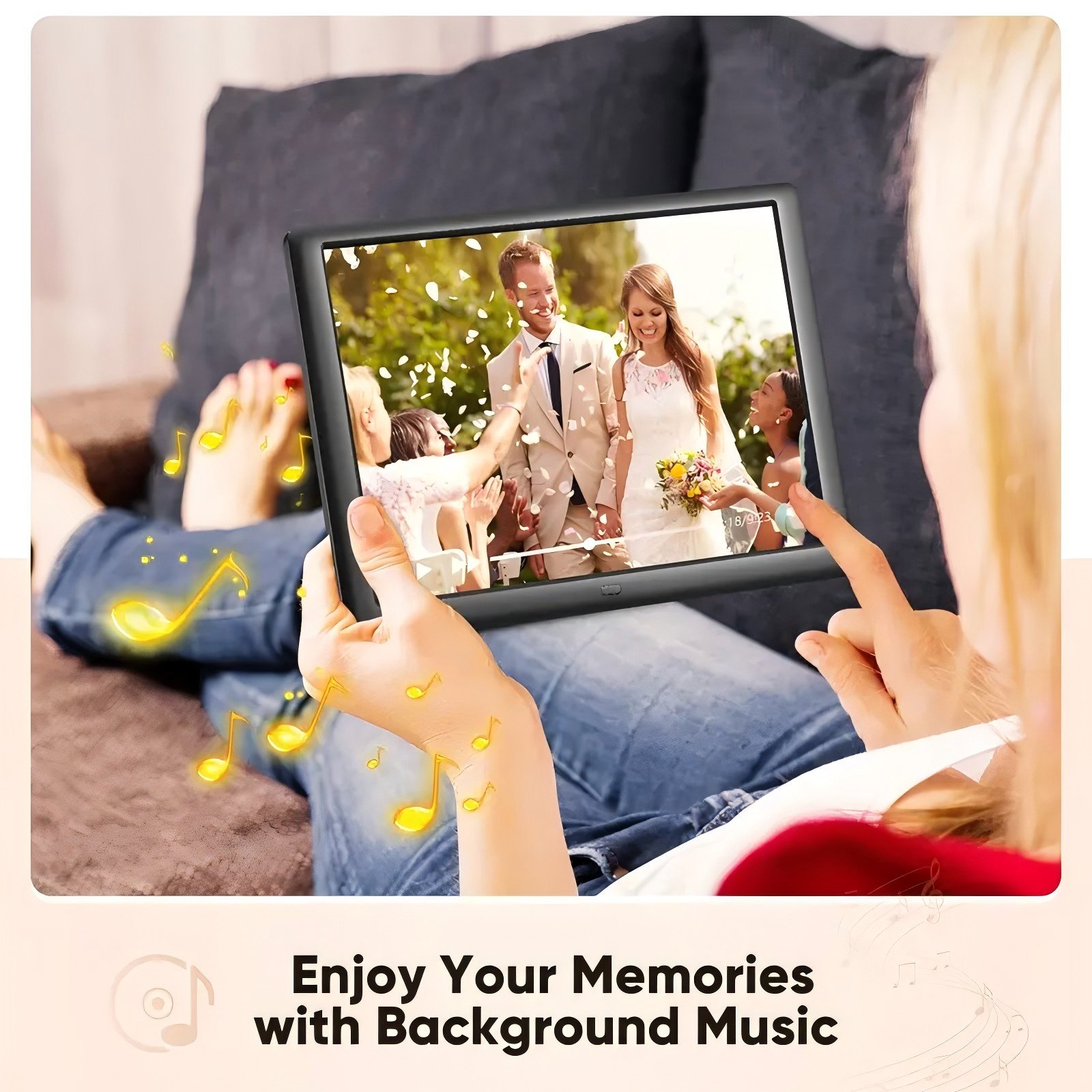 10.1 Inch Digital Photo Picture Frame 1280x800 IPS Display With Music Video — image 6
