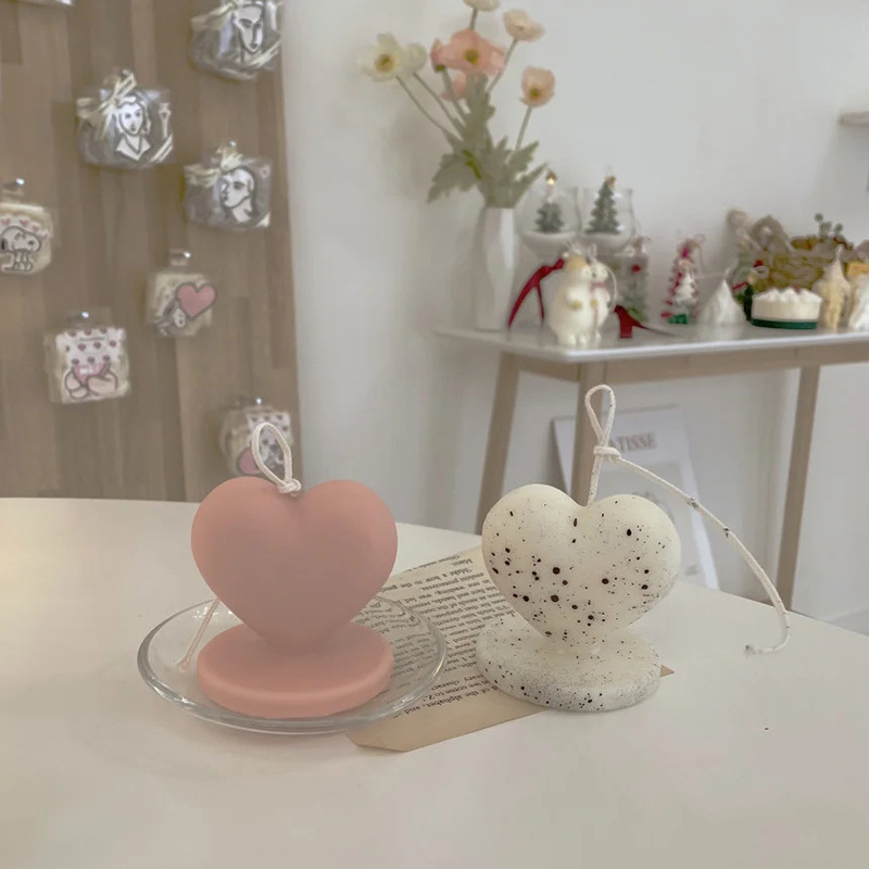Silicone Candle Mold, Heart Shape, picture 4 of 5