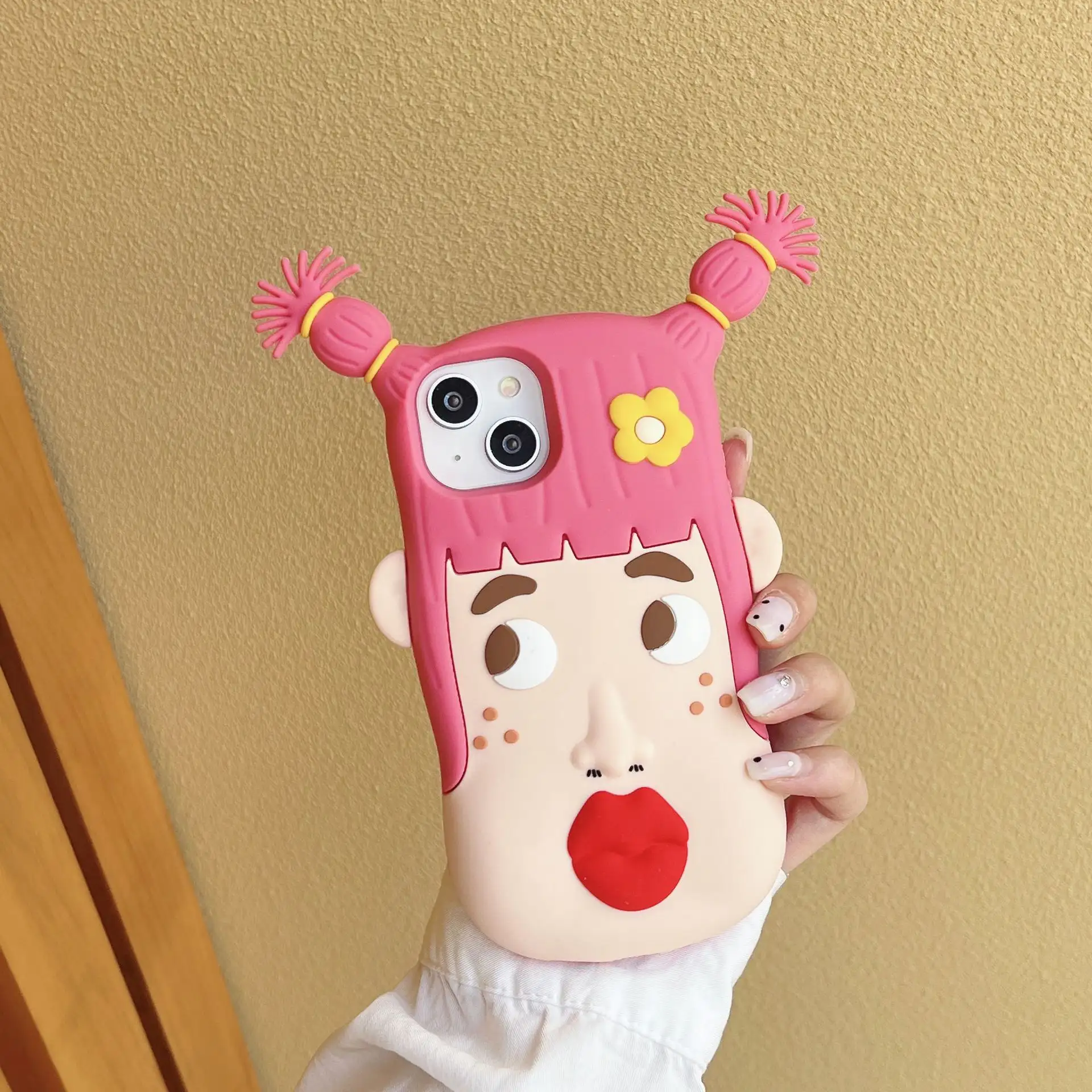 Ugly Girl Silicone Soft Cartoon Phone Case