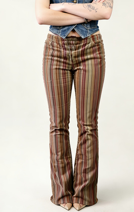 Pantalon évasé taille basse