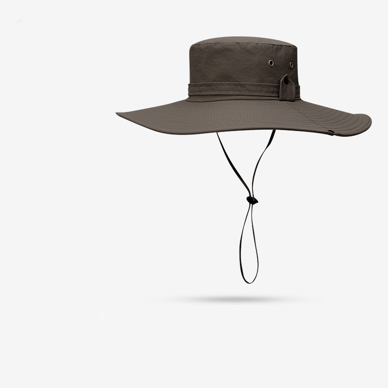 Men's Fashion Outdoor Sun Protection Waterproof Quick Dry Large Eaves Hat