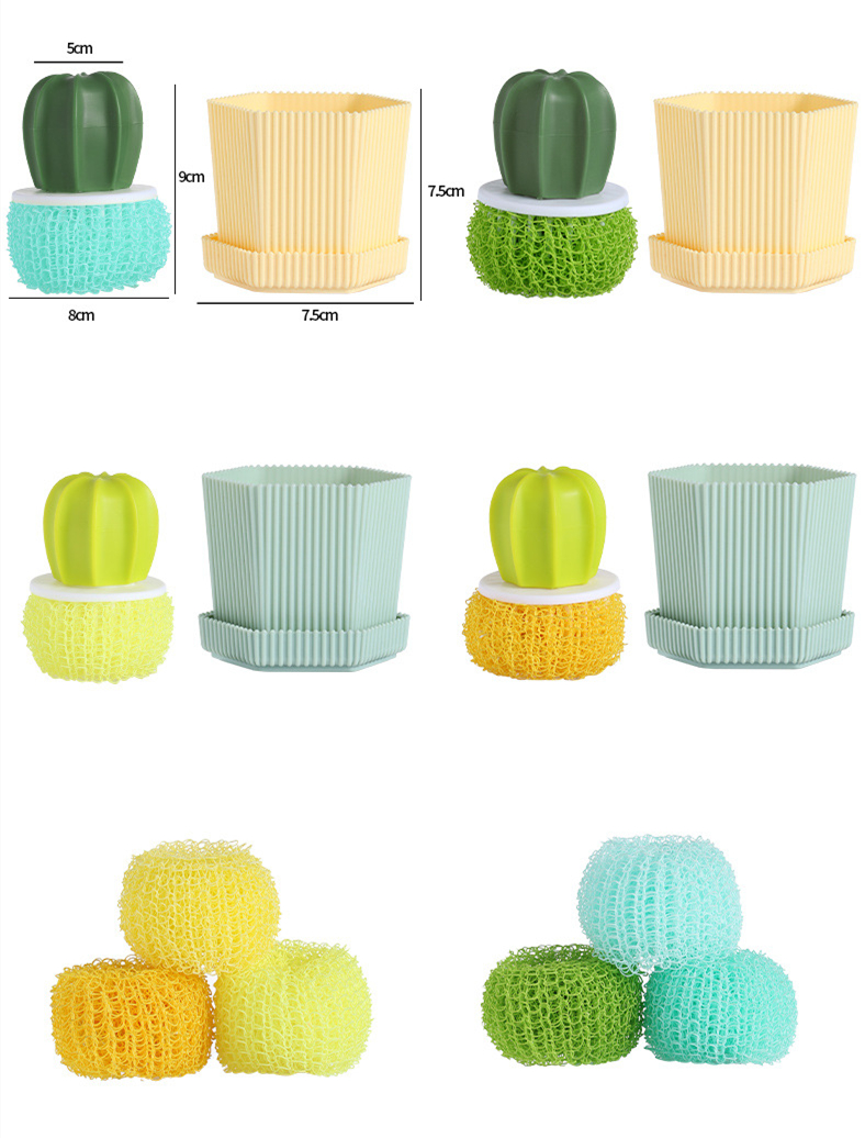 Title 9, Pot Brush Cactus Nano Cleaner Ball