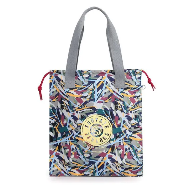 Handbag Nylon Women's Shoulder Bag Middle aged Lady Print Colorful - Shop at LoveMi