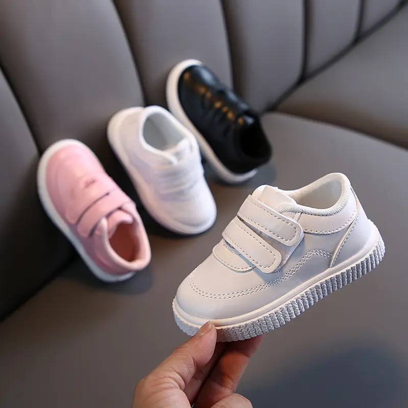 Fashion High Quality Boys White Toddler Sneaker Children Flat
