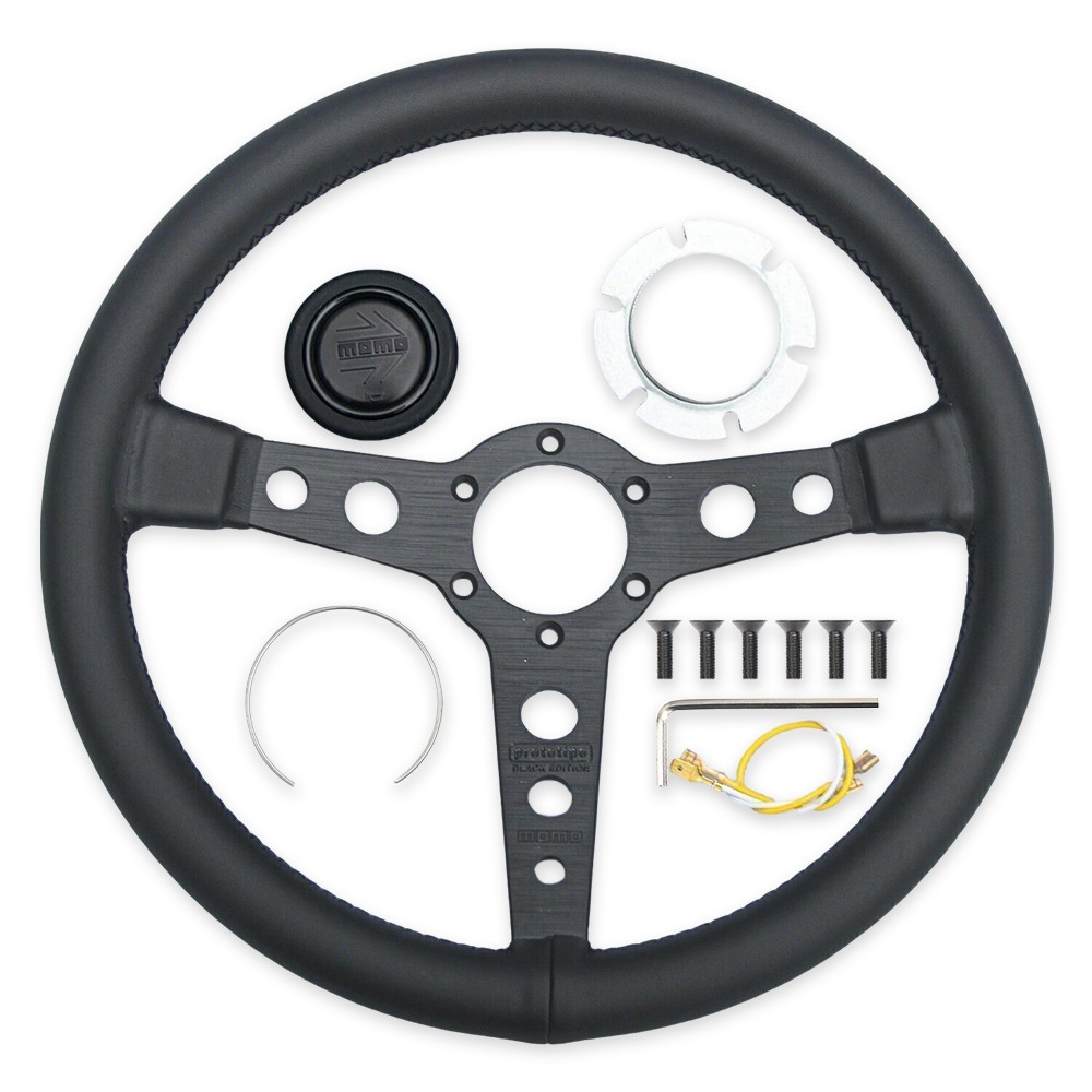 For Momo Prototipo P5 Black Edition 350mm Steering Wheel — image 3