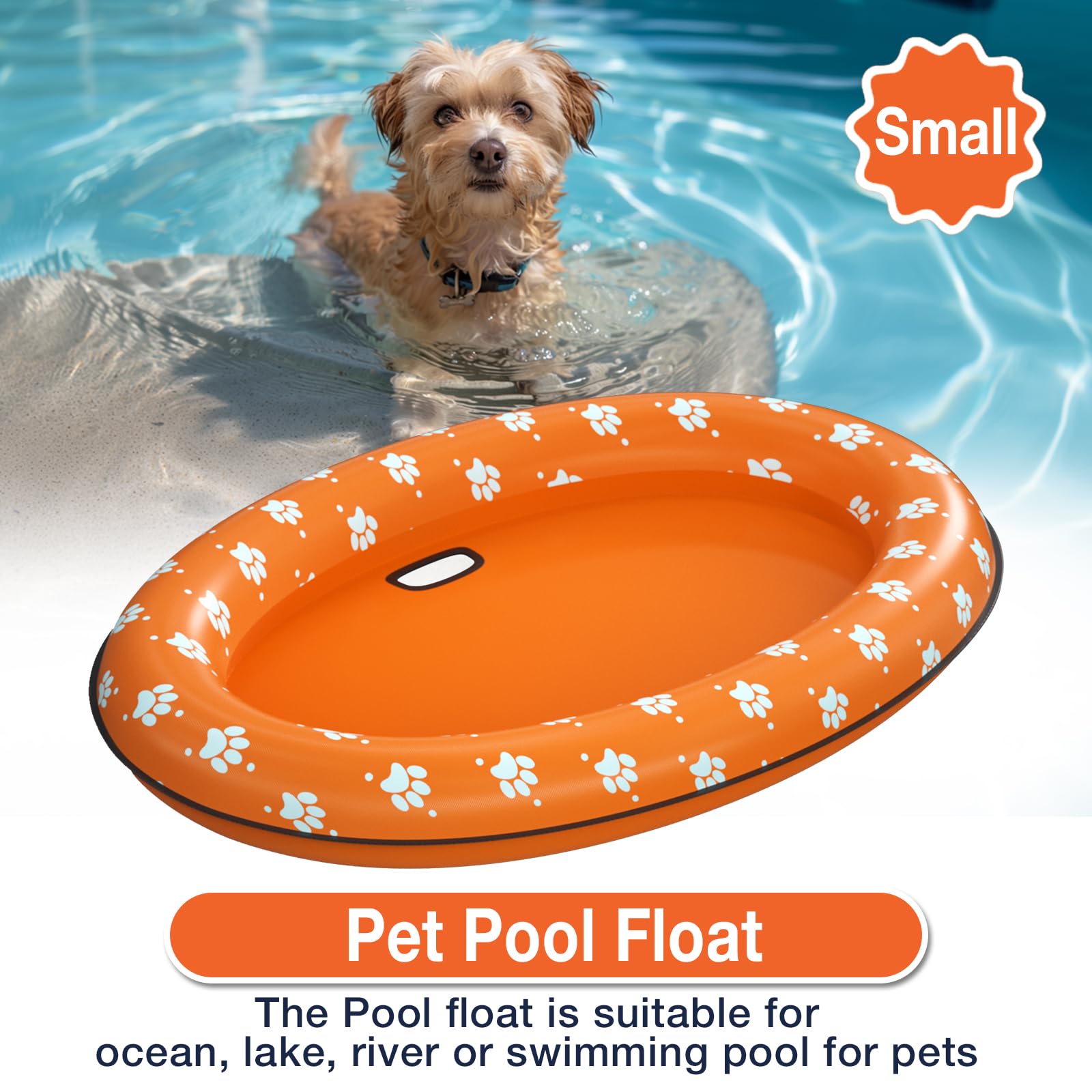 Pet Soft Dog Float Raft - Inflatable Dog Swimming Float For Summer