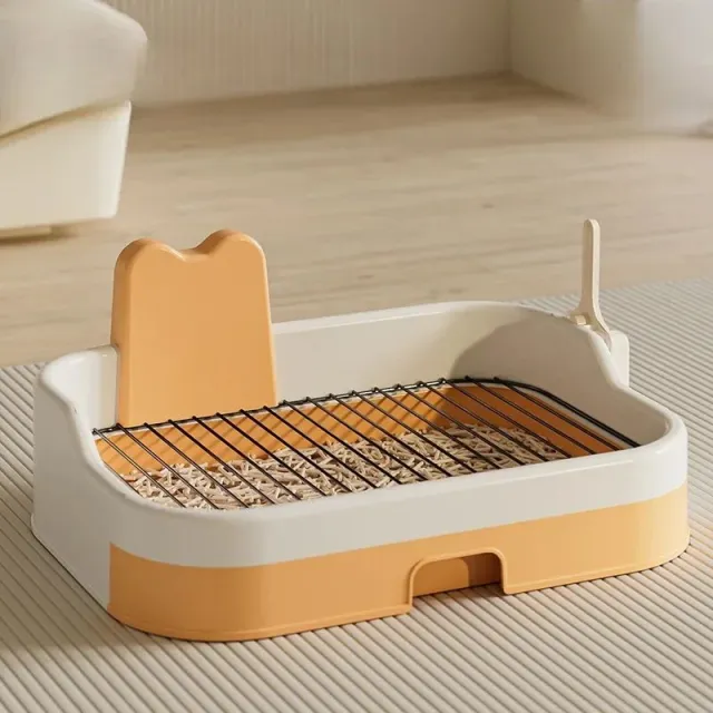Pet Dog Toilet Portable Puppy Potty Tray Pet Litter Pan Dog Potty Pan Indoor Dog Potty Tray Puppy Training Tray Pet Accessories Orange - Shop at LoveMi