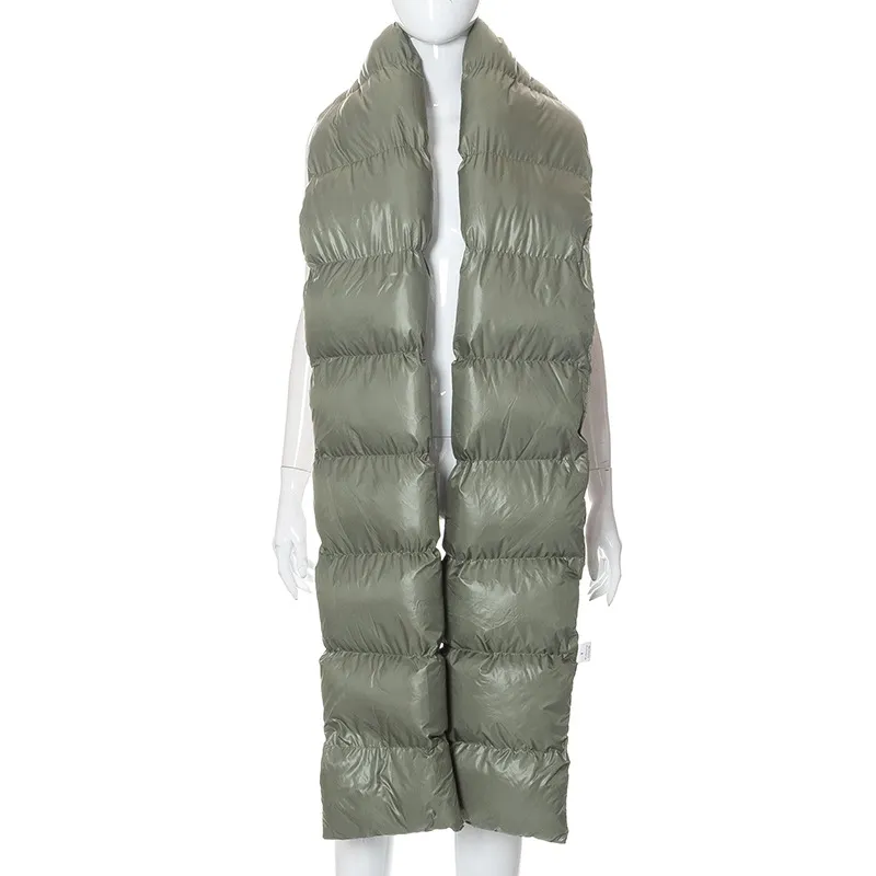 Fashion Street Trendsetter Solid Color Warm Cotton Bib - Green