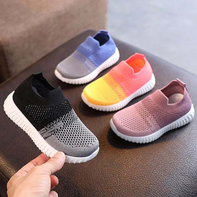 Kids Shoes Multicolor Knitted Toddler Baby Sneakers