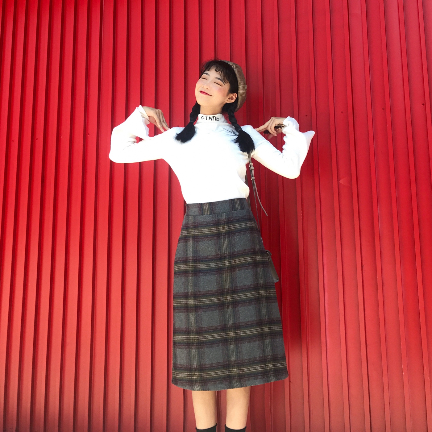 Half-length Skirt Girl Student Thickened Mid-length