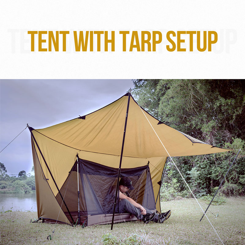 Shell Tent TC Version Yanmaku Tent Outdoor 5