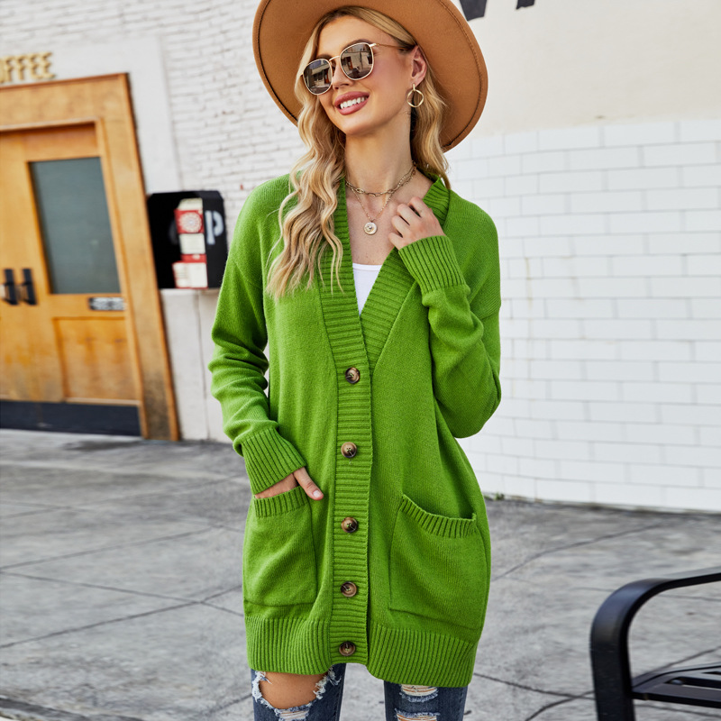 Women's Fashion All-matching Loose Knitted Cardigan