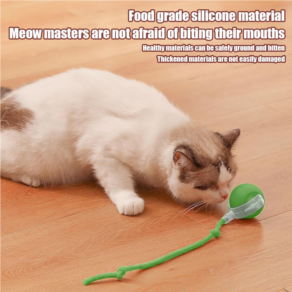 Electric Dog Cat Ball Toy,Indoor Large And Small Cat Dog Interactive Intelligent Rolling Pet Ball