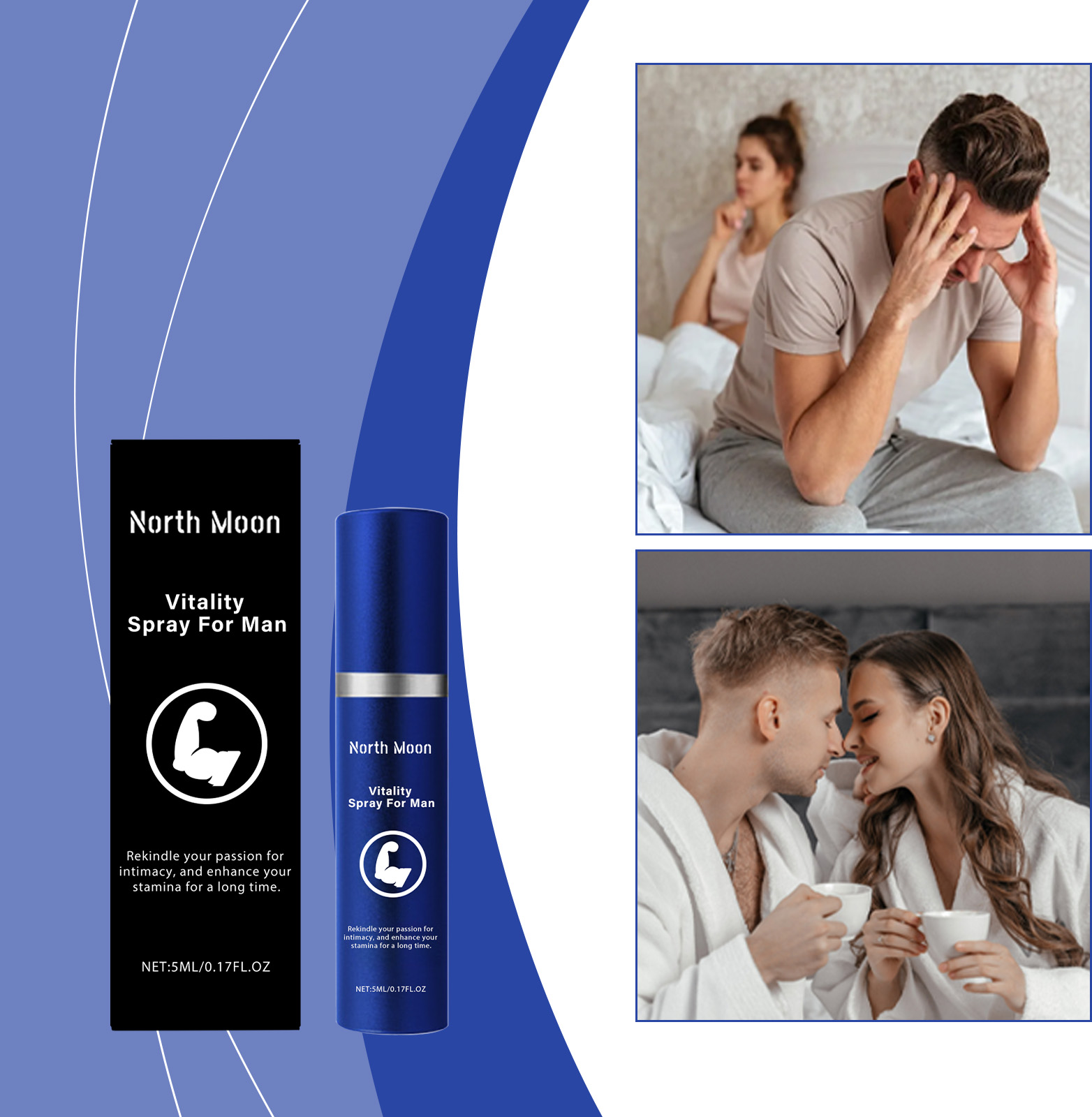 Men Vitality Intimate Spray With Epimedium, Ginseng & Maca Root Extracts, Enhance Stamina & Intimate Pleasure