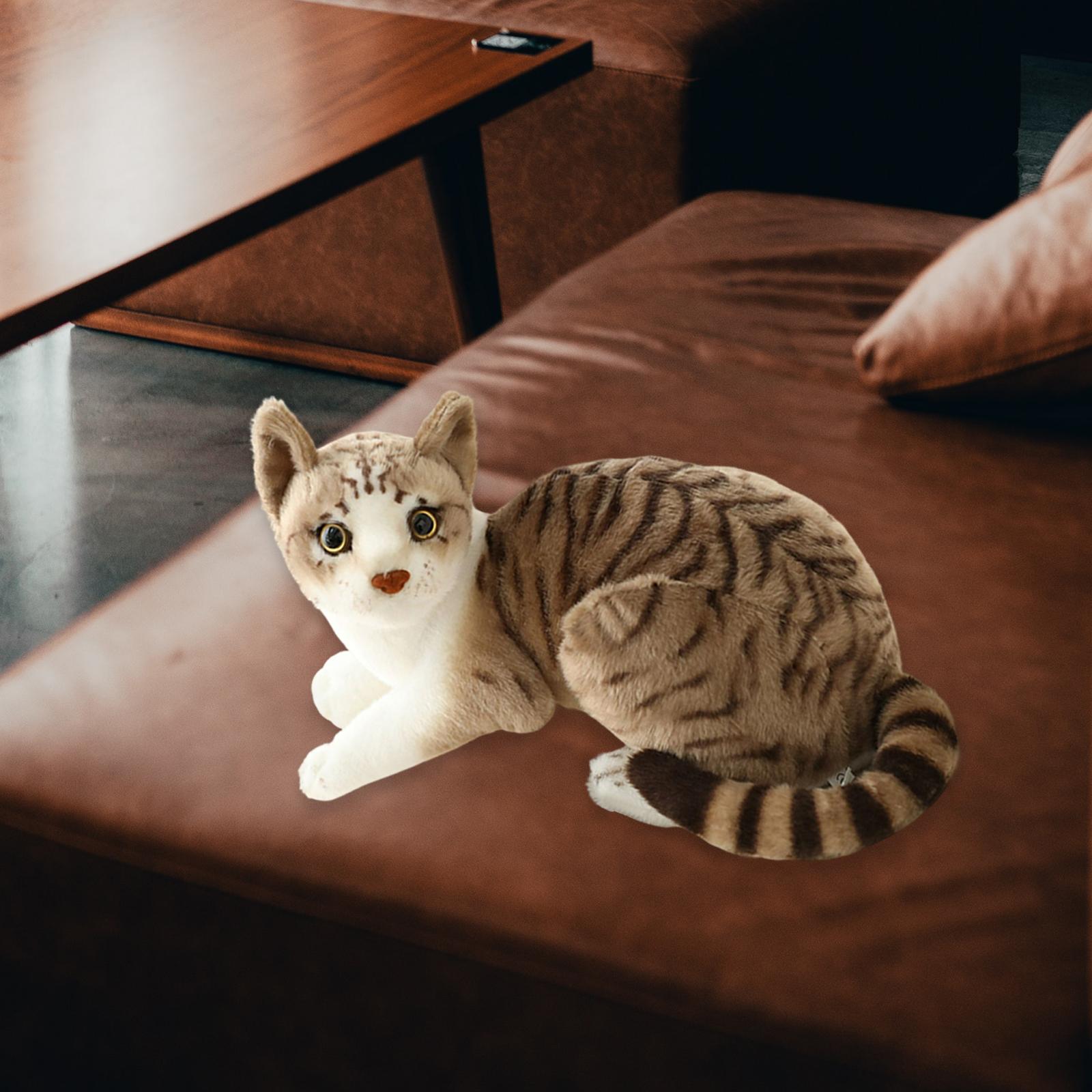 Simulation Siamese Cats Animal Plush Padding Stuffed For Birthday Gift StyleC — image 2