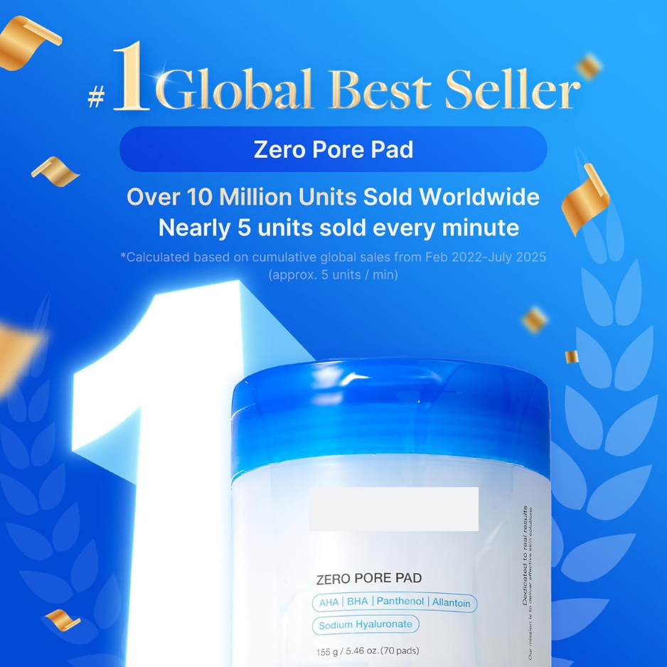 Zero Pore Toner Pads 2.0, Exfoliating Facial Pads For Pore Care, Daily Skin Cleansing & Refreshing Skincare 3