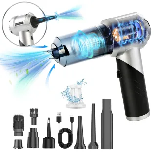 1Pc Cordless Car Vacuum Cleaner Portable Handheld Vacuum With 20000PA Suction Brushless Motor 3 Suction Levels Type-C Rechargeable Compressed Air Duster Blower For Home Car Camp Of