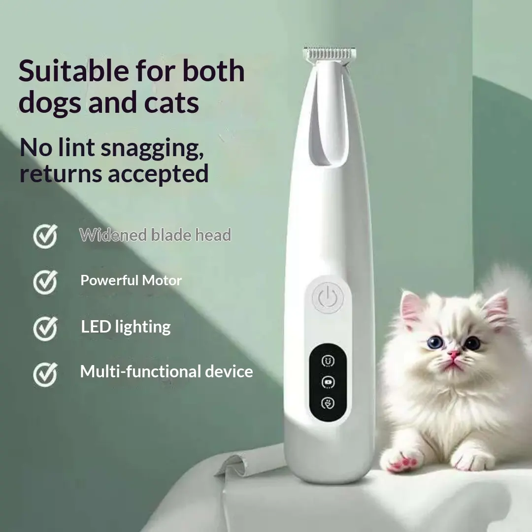 Quiet Low-Vibration Pet Grooming Trimmer