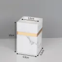 White Gold Toothbrush Holder