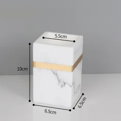 Light Luxury Storage Tube Nordic Electric Toothbrush Holder - White Gold Toothbrush Holder - View 1