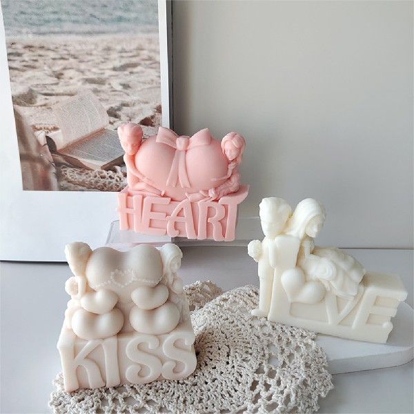 Valentine's Day Candle Mold DIY Chocolate Handmade Soap — foto 7