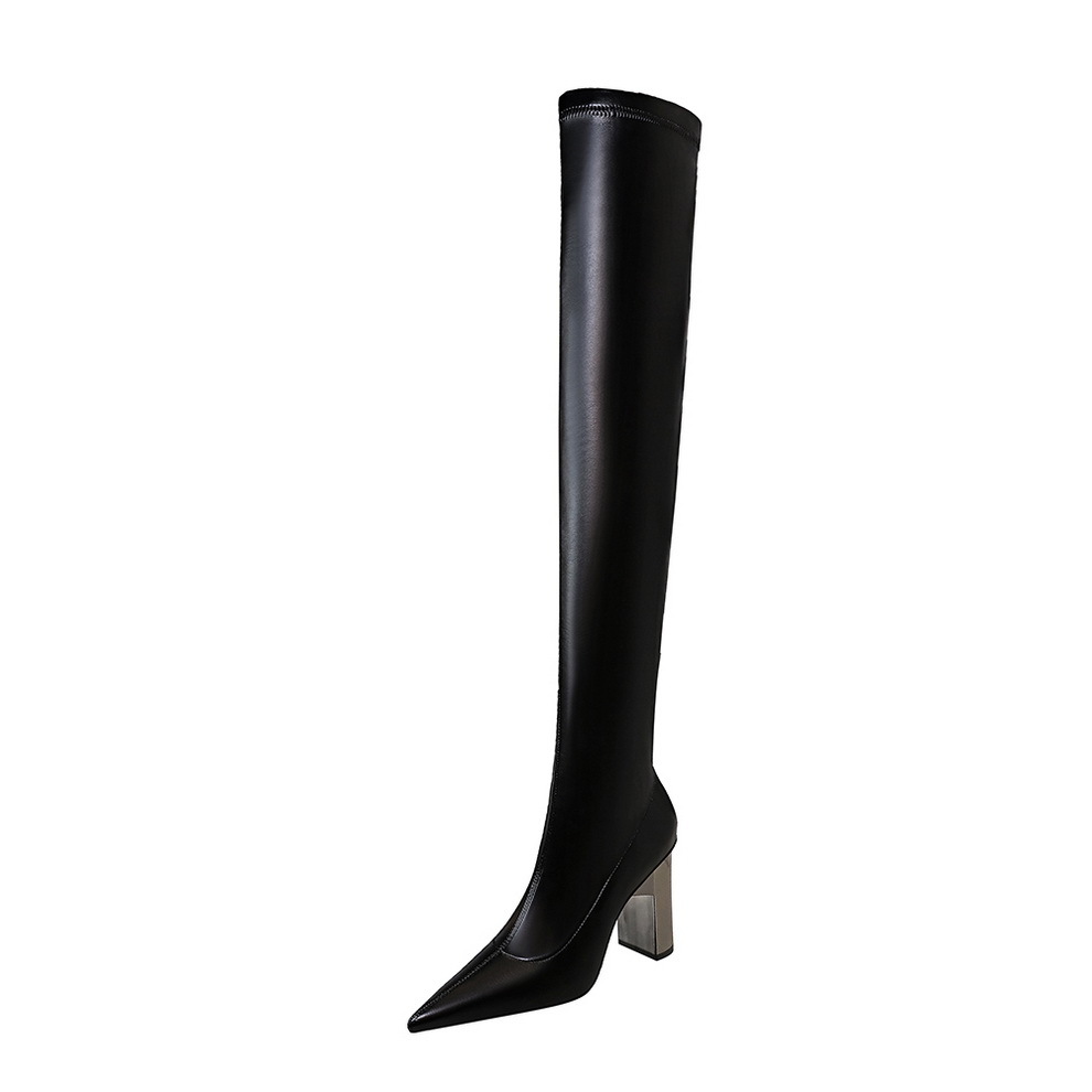 Title 4, Women Thigh High Shoes Pointed Toe Over Knee ...