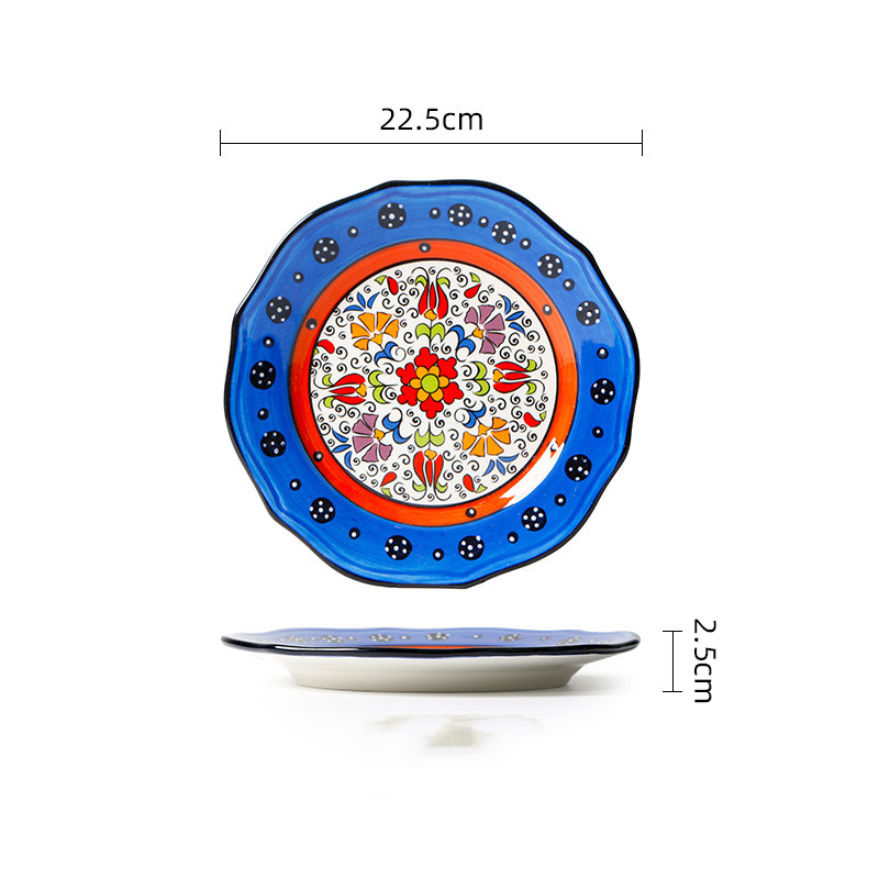 Title 5, Hand-painted Western Ceramic Tableware Irregula...