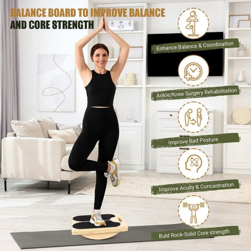 2-in-1 Adjustable Non-Slip Calf & Hamstring Stretcher For Heel Elevated Squat — image 2
