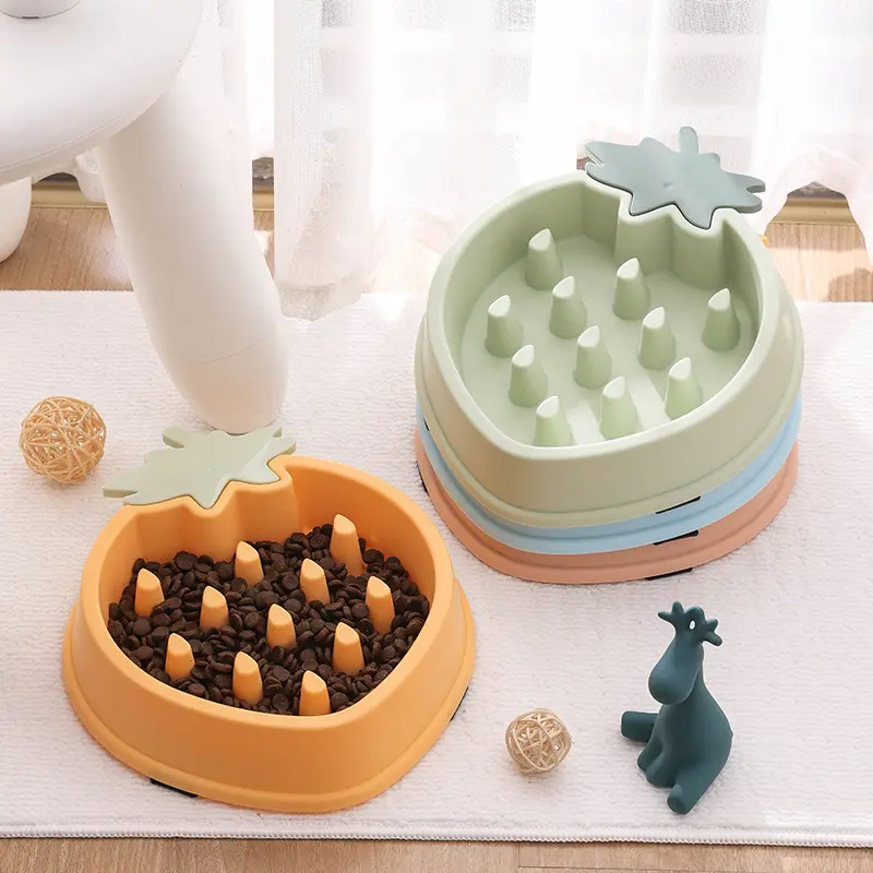 Pineapple Slow Food Bowl Grade Plastic Pet