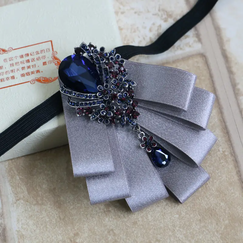 Men's Formal Diamond Collar Flower Trendy Butterfly