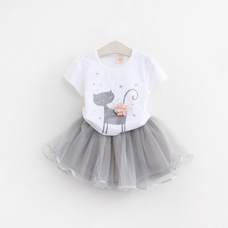 Fashion Girl Cartoon Cute Short Skirt Two-piece Suit