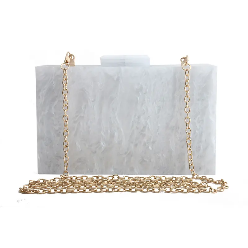 Women Handbags Marble Pattern Acrylic Bag Luxury Bags