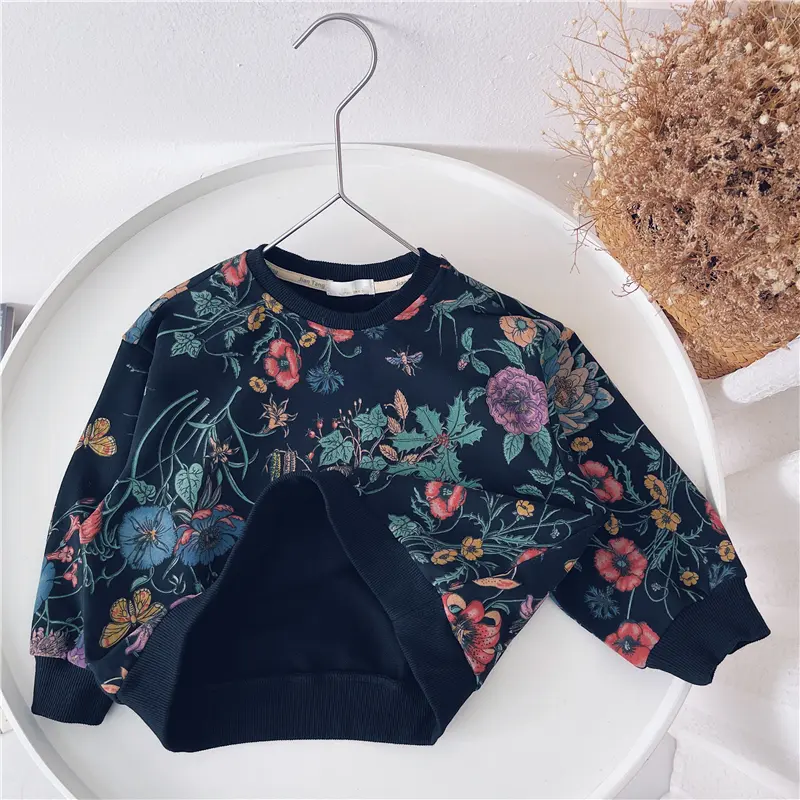 Children's Cotton Tops Children's Casual Printed Pullovers