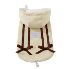 Winter Fleece Cat Clothes, Winter Bow Warm Down Jackets, Anti-shedding Pet Clothes For Kittens And Dogs - Yellow - View 1